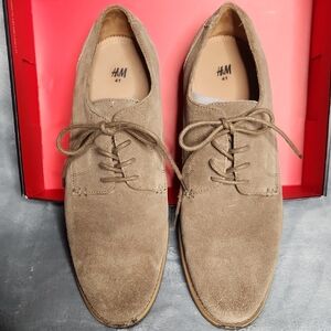 H&M Suede Lace-Up Oxfords